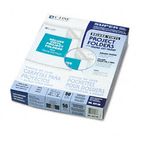 C-Line Deluxe Project Folders, Jacket, Letter, Vinyl, Clear, 50/Box CLI62138