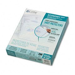 C-Line Economy Weight Poly Sheet Protector, Reduced Glare, 11 x 8 1/2, 200/BX CLI62067