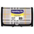 C-Line Expanding File, Plaid, Coupon, 13 pockets, 1.5" Exp., 1/EA CLI58412