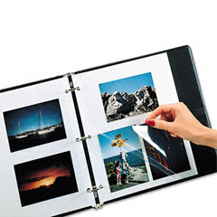 C-Line Redi-Mount Photo Mounting Sheets, 11 x 9, 50/BK CLI85050