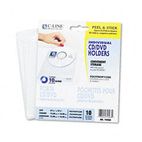 C-Line Self-Adhesive CD Holder, 5 1/3 x 5 2/3, 10/PK CLI70568