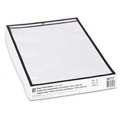 C-Line Shop Ticket Holders, Stitched, Both Sides Clear, 11 x 17, 25/BX CLI46117