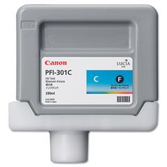 Canon 1487B001 (PFI-301C) Ink Tank, 330 mL, Cyan CNM1487B001AA