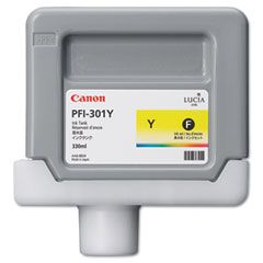 Canon 1489B001 (PFI-301Y) Ink Tank, 330 mL, Yellow CNM1489B001AA