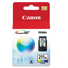 Canon 2975B001 (CL-211XL) High-Yield Ink, 349 Page-Yield, Tri-Color CNM2975B001