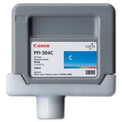 Canon 3650B001AA (PFI-304) Ink, 330mL, Cyan CNM3850B001AA