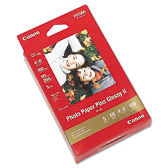 Canon Photo Paper Plus Glossy II, 69 lbs., 4 x 6, 100 Sheets/Pack CNM2311B023