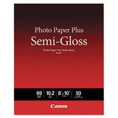 Canon Photo Paper Plus Semi-Gloss, 69 lbs., 8 x 10, 50 Sheets/Pack CNM1686B062