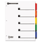Cardinal 100% Recycled OneStep Index System, Multicolor 5-Tab, 11 x 8-1/2, 1 Set CRD70518