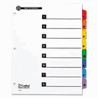 Cardinal 100% Recycled OneStep Index System, Multicolor 8-Tab, 11 x 8-1/2, 1 Set CRD70818