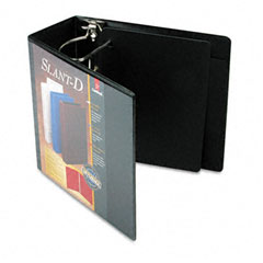 Cardinal ClearVue Premium Slant-D Vinyl Presentation Binder, 5" Capacity, Black CRD10901