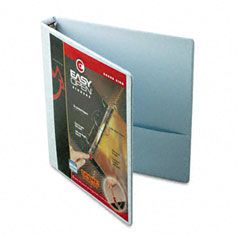 Cardinal EasyOpen ClearVue Locking Round Ring Binder, 1" Capacity, White CRD11100