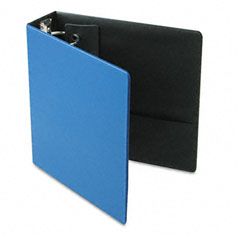 Cardinal EasyOpen Locking Round Ring Binder, 11 x 8-1/2, 3" Capacity, Medium Blue CRD18847