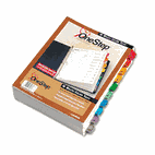 Cardinal QuickStep OneStep Bulk Index System, Title: 1-10, Letter, Multicolor, 24 Sets/BX CRD61038