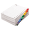 Cardinal QuickStep OneStep Bulk Index System, Title: 1-10, Letter, Multicolor, 24 Sets/BX CRD61038