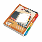 Cardinal QuickStep OneStep Bulk Index System, Title: 1-5, Letter, Multicolor, 24 Sets/Box CRD60538