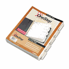 Cardinal QuickStep OneStep Bulk Index System, Title: 1-5, Letter, White, 24 Sets/Box CRD60533