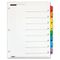 Cardinal QuickStep OneStep Bulk Index System, Title: 1-8, Letter, Multicolor, 24 Sets/Box CRD60838
