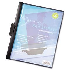 Cardinal ReportPro SlideGrip Report Cover, Letter, 30-Sheet Capacity, Black CRD2203BLA