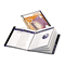 Cardinal ShowFile Display Book w/Custom Cover Pocket, 12 Letter-Size Sleeves, Black CRD50132