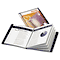 Cardinal ShowFile Display Book w/Custom Cover Pocket, 24 Letter-Size Sleeves, Black CRD50232