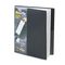 Cardinal SpineVue ShowFile Display Book w/Wrap Pocket, 24 Letter-Size Sleeves, Black CRD51232
