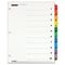 Cardinal Traditional OneStep Index System, 10-Tab, 1-10, Letter, Assorted, 10/Set CRD61018
