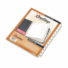 Cardinal Traditional OneStep Index System, 12-Tab, 1-12, Letter, White, 12/Set CRD61213