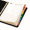 Cardinal Traditional OneStep Index System, 12 Tab, Jan-Dec, Letter, Assorted, 12/Set CRD60318