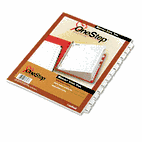 Cardinal Traditional OneStep Index System, 12-Tab, Months, Letter, White, 12/Set CRD60313