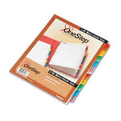 Cardinal Traditional OneStep Index System, 31-Tab, 1-31, Letter, Assorted, 31/Set CRD60118