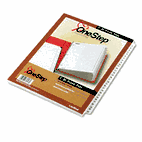 Cardinal Traditional OneStep Index System, 31-Tab, 1-31, Letter, White, 31/Set CRD60113