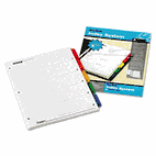 Cardinal Traditional OneStep Index System, 5-Tab, 1-5, Letter, Assorted, 6 Sets CRD60528