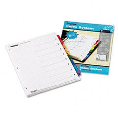 Cardinal Traditional OneStep Index System, 8-Tab, 1-8, Letter, Assorted, 6 Packs CRD60828