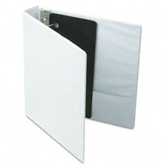 Cardinal Vinyl ClearVue XtraValue Slant D-Ring Presentation Binder, 1-1/2" Cap, White CRD17400