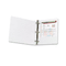 Cardinal Vinyl ClearVue XtraValue Slant D-Ring Presentation Binder, 1-1/2" Cap, White CRD17400