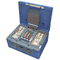 CARL 12" Wide Security Box w/Dual Lock, Removable Cash/Coin Tray, Steel, Blue CUI88650
