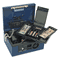 CARL 12" Wide Security Box w/Dual Lock, Removable Cash/Coin Tray, Steel, Blue CUI88650