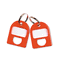CARL Replacement Key Tags, 3/4 x 1, Plastic, Red, 8/Pack CUI80058