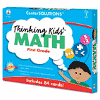 Carson-Dellosa Publishing CenterSOLUTIONS Thinking Kids Math Cards, Grade 1 Level CDP140077