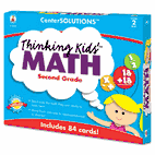 Carson-Dellosa Publishing CenterSOLUTIONS Thinking Kids Math Cards, Grade 2 Level CDP140078