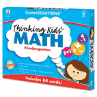Carson-Dellosa Publishing CenterSOLUTIONS Thinking Kids Math Cards, Kindergarten Level CDP140076