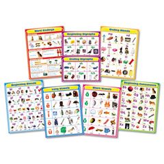 Carson-Dellosa Publishing Chartlet Set, Language Arts, 17" x 22", 1 set CDP144154