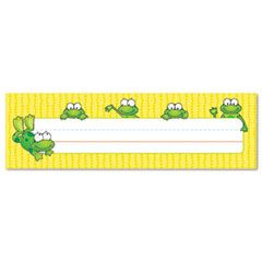 Carson-Dellosa Publishing Desk Nameplates, Frogs, 9 1/2" x 3", 36/Set CDP122010
