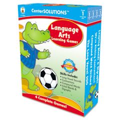 Carson-Dellosa Publishing Language Arts Learning Games, Four Game Boards, 2-4 players, Grade 1 CDP140054