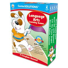 Carson-Dellosa Publishing Language Arts Learning Games, Four Game Boards, 2-4 players, Kindergarten CDP140053