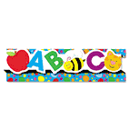 Carson-Dellosa Publishing Pop-It Border, ABCs/123s, 3" x 24', 8 Strips/Pack CDP108056