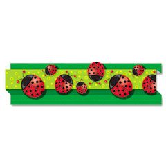 Carson-Dellosa Publishing Pop-It Border, Ladybugs, 3" x 24', 8 Strips/Pack CDP108040