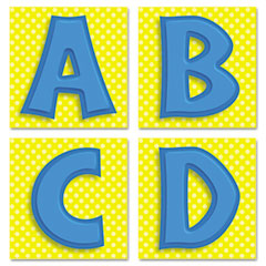 Carson-Dellosa Publishing Quick Stick Letters Set, 45 Pieces, Blue CDP119011