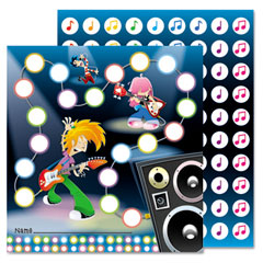 Carson-Dellosa Publishing Rock Stars Mini Incentive Chart, 5 1/4w x 6h CDP148011